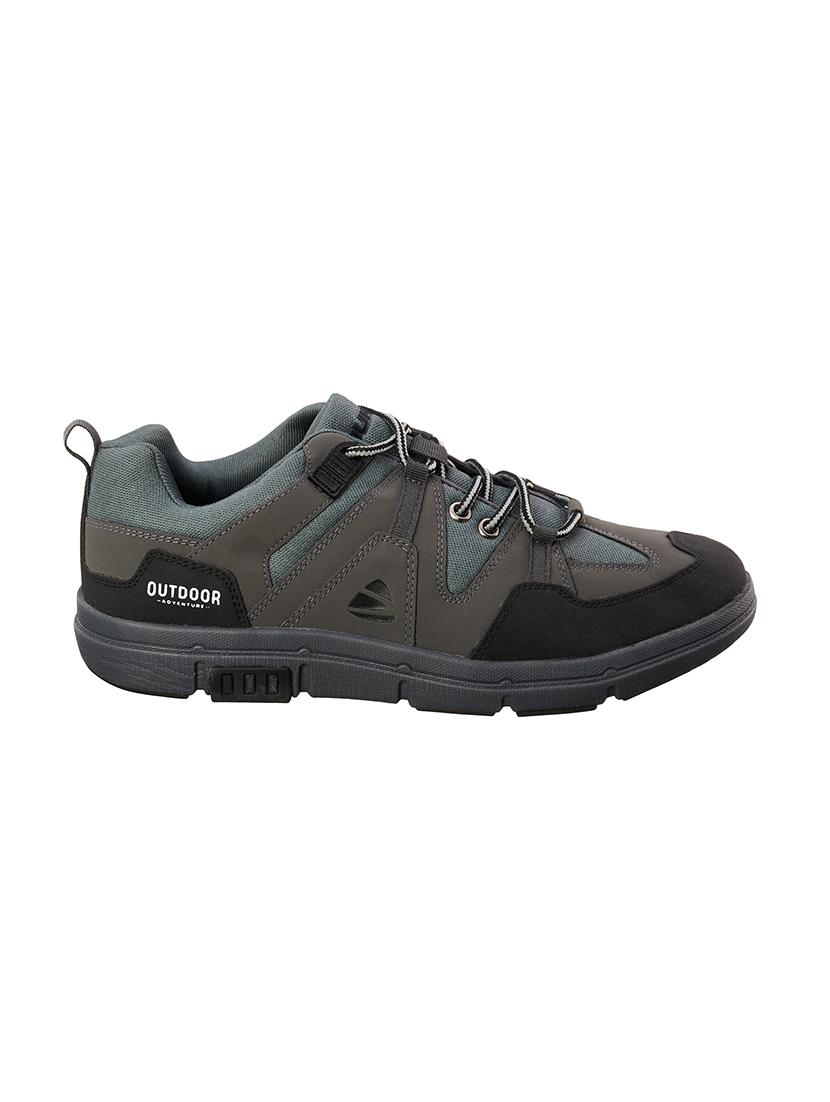 grey mesh & synthetic lace up shoes - 17762250 - Standard Image - 1