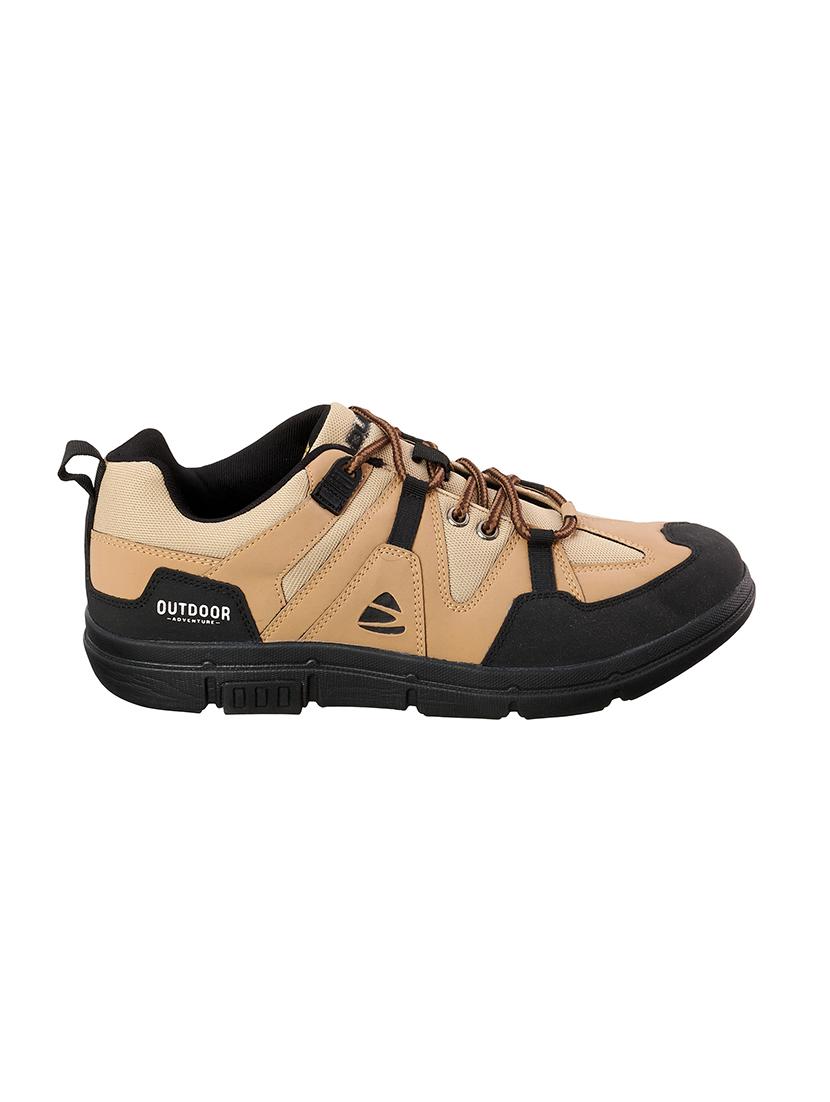 tan mesh & synthetic lace up shoes - 17762251 - Standard Image - 1