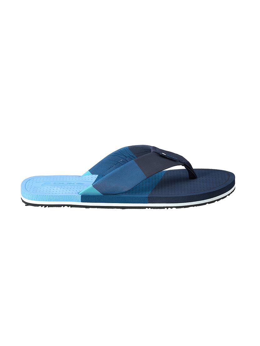 navy fabric slip on flip flops - 17762274 -  Standard Image - 1