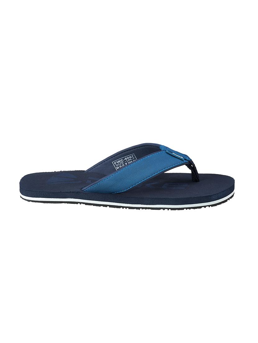 navy fabric slip on flip flops - 17762292 -  Standard Image - 1