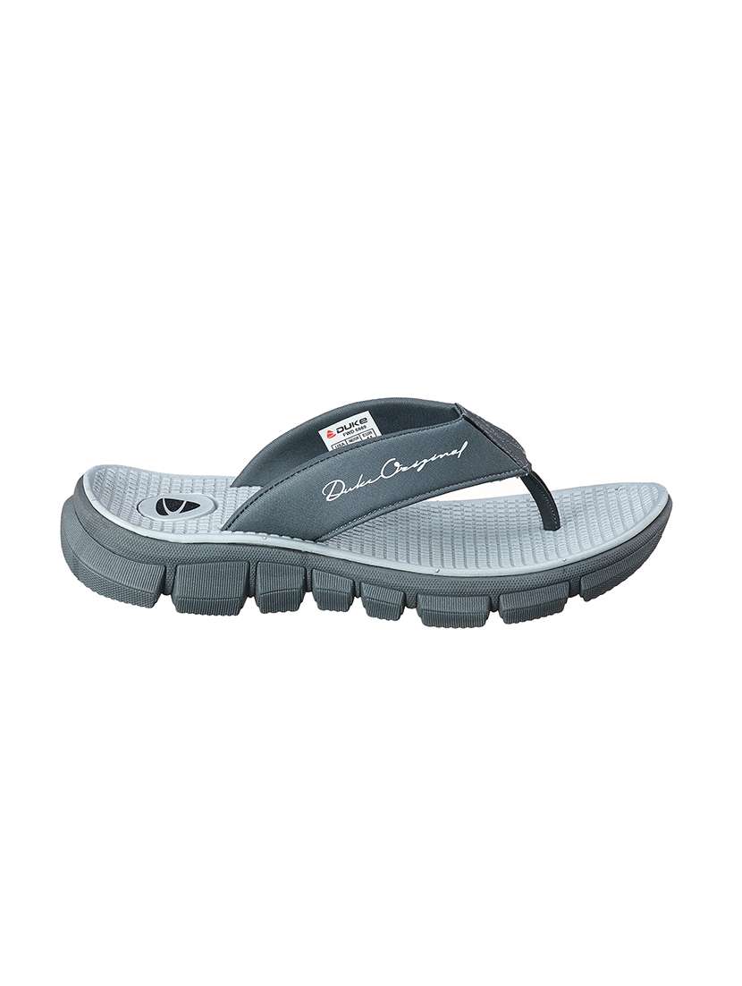 grey pu slip on flip flops - 17762297 -  Standard Image - 1