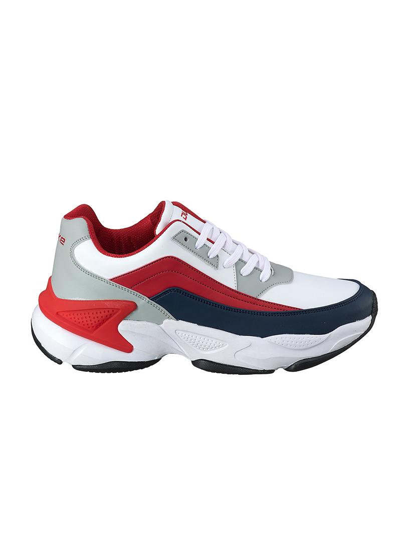 red synthetic sport shoes - 17762299 -  Standard Image - 1