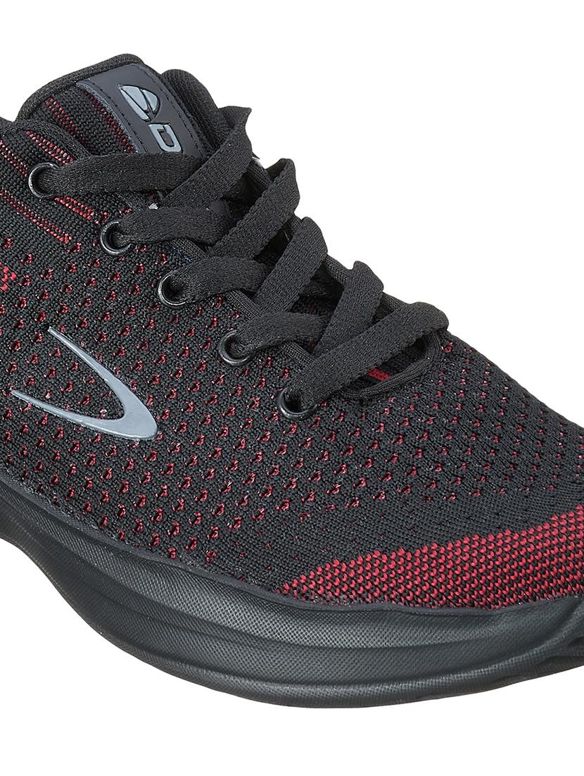 maroon fabric sport shoes - 17762307 - Standard Image - 4