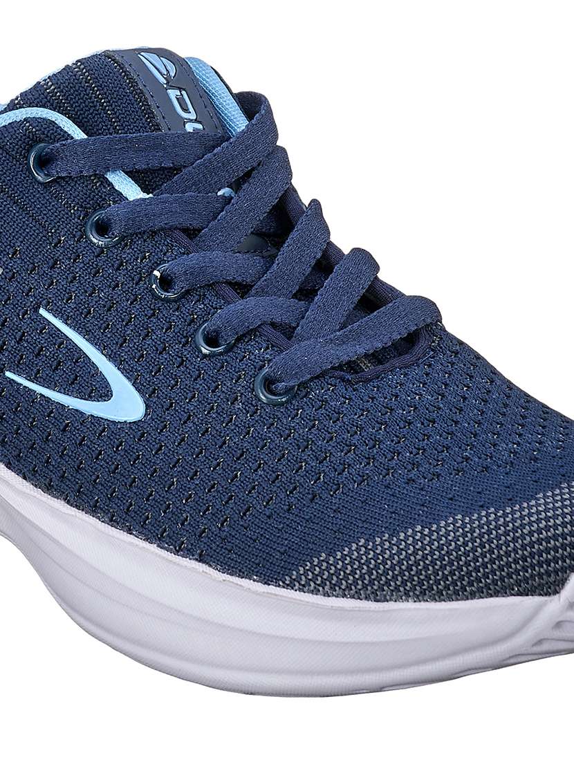 navy fabric sport shoes - 17762308 - Standard Image - 4