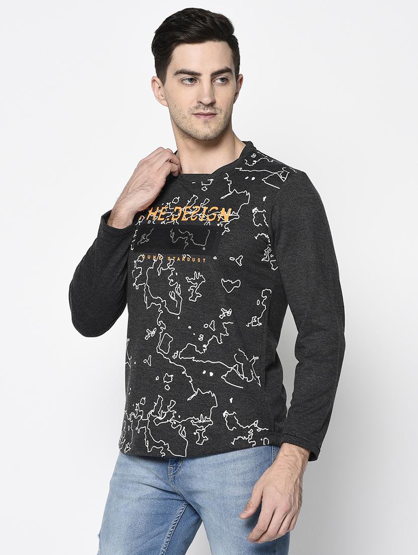 grey printed t-shirt - 17762456 - Standard Image - 1