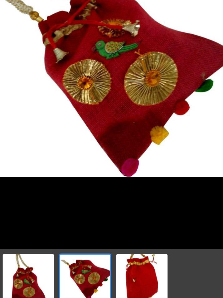 ethnic jute potlis for women  - 17762558 -  Standard Image - 1