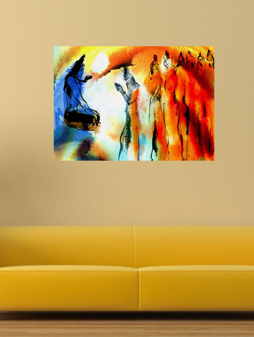 qth lord shiva wall sticker cum poster 30cm x 45cm - 17763540 - Standard Image - 1