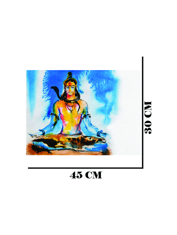 qth lord shiva wall sticker cum poster 30cm x 45cm - 17763541 - Standard Image - 4