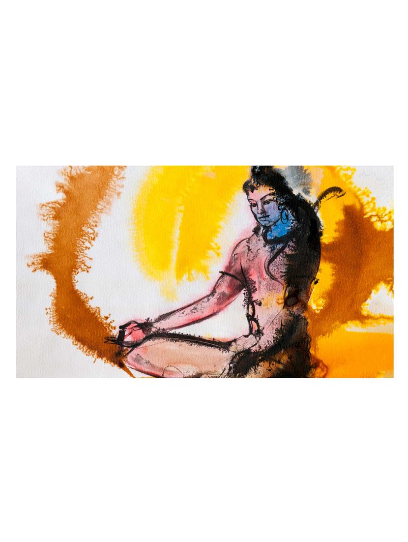 qth lord shiva wall sticker cum poster 30cm x 45cm - 17763542 - Standard Image - 1