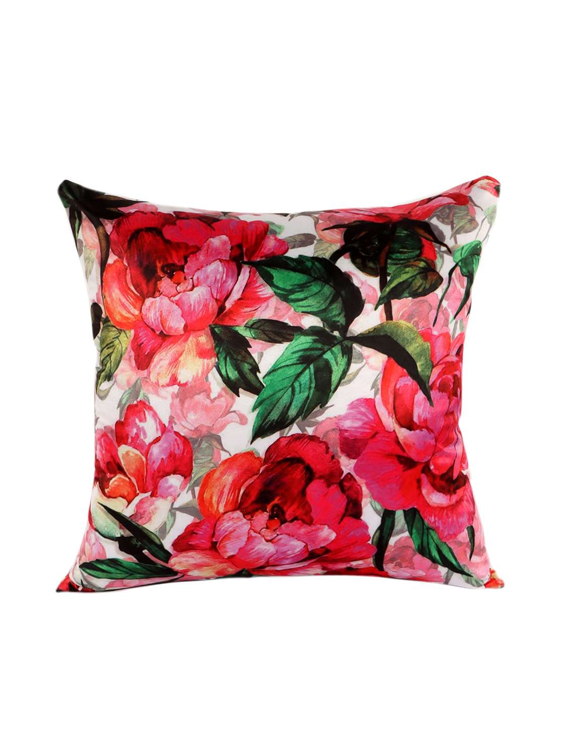 ambbi collections multicolour 100 % satin 16x16 inch cushion cover, set of 1 - 17764663 -  Standard Image - 1