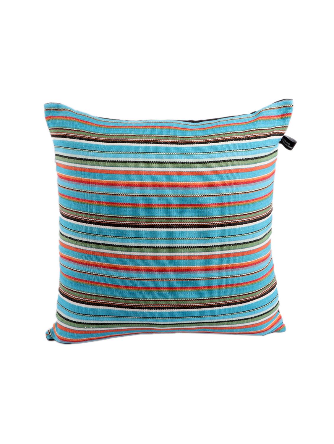 ambbi collections multicolour 100 % cotton 16x16 inch cushion cover, set of 1 - 17764665 -  Standard Image - 1