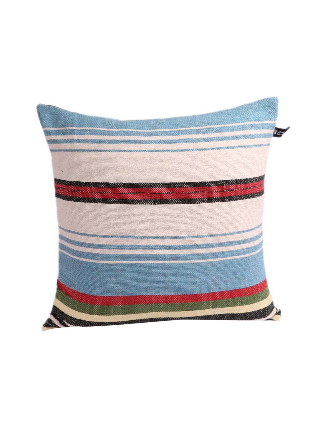 ambbi collections multicolour 100 % cotton 16x16 inch cushion cover, set of 1 - 17764666 - Standard Image - 1