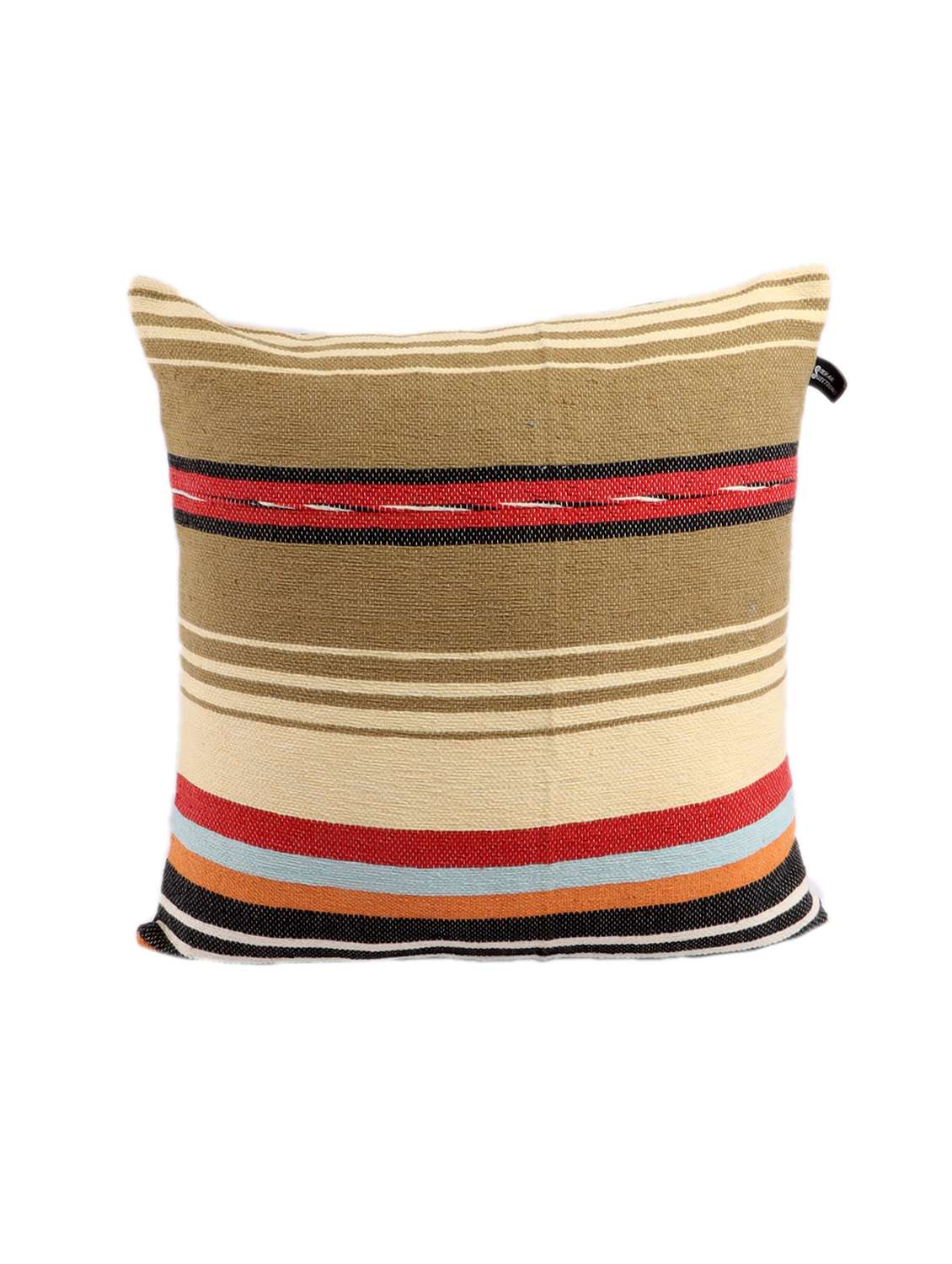 ambbi collections multicolour 100 % cotton 16x16 inch cushion cover, set of 1 - 17764667 -  Standard Image - 1