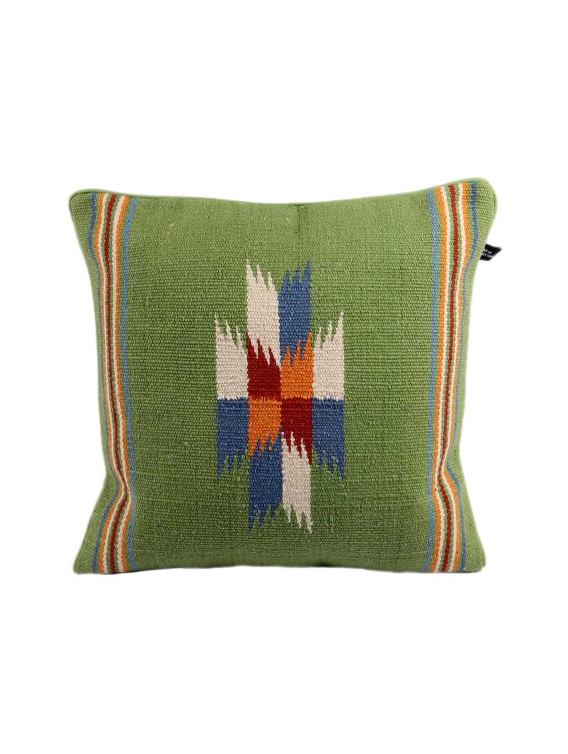 ambbi collections multicolour 100 % cotton 16x16 inch cushion cover, set of 1 - 17764669 -  Standard Image - 1