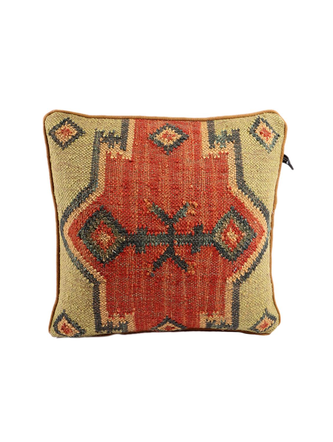 ambbi collections multicolour 100 % cotton 16x16 inch cushion cover, set of 1 - 17764670 - Standard Image - 1