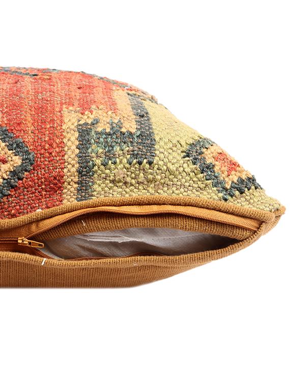 ambbi collections multicolour 100 % cotton 16x16 inch cushion cover, set of 1 - 17764670 - Standard Image - 4