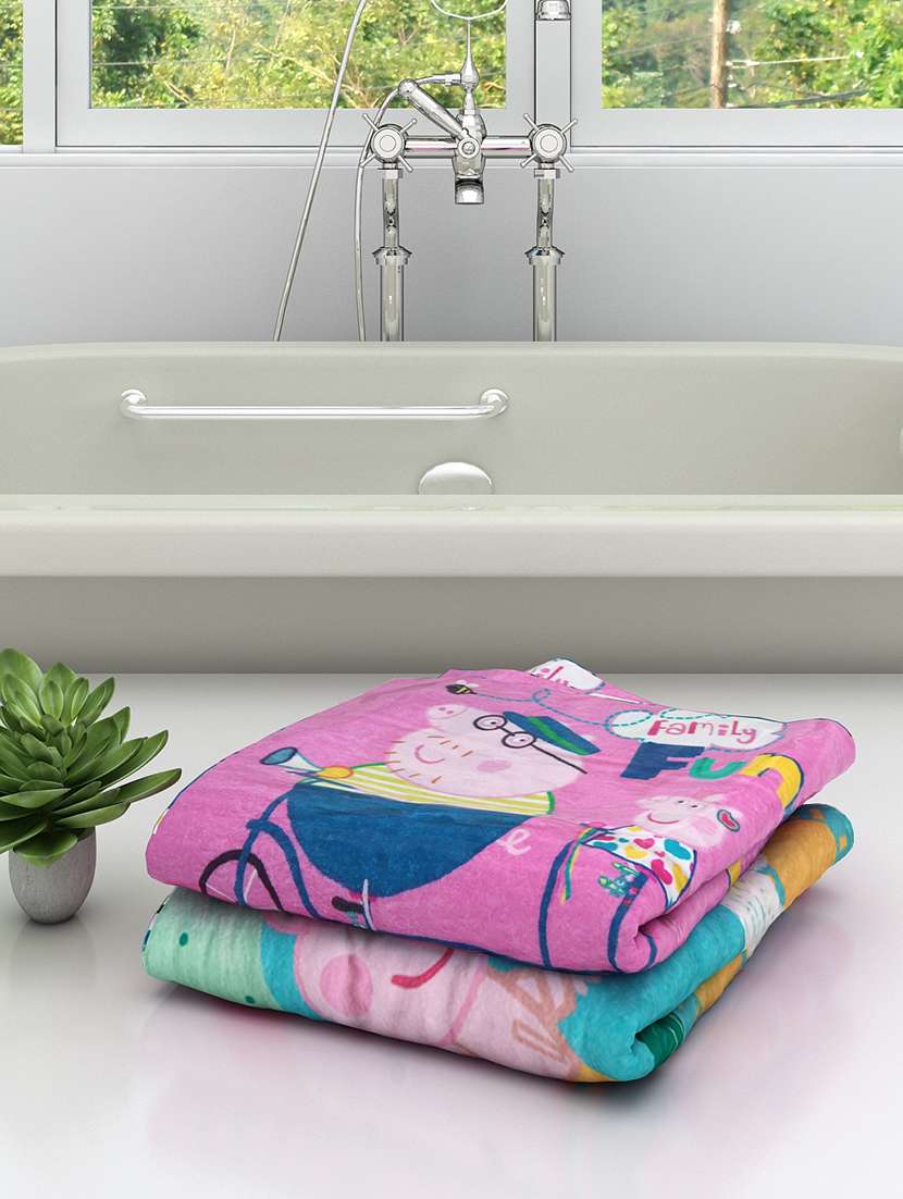 multi colored cotton bath towel
