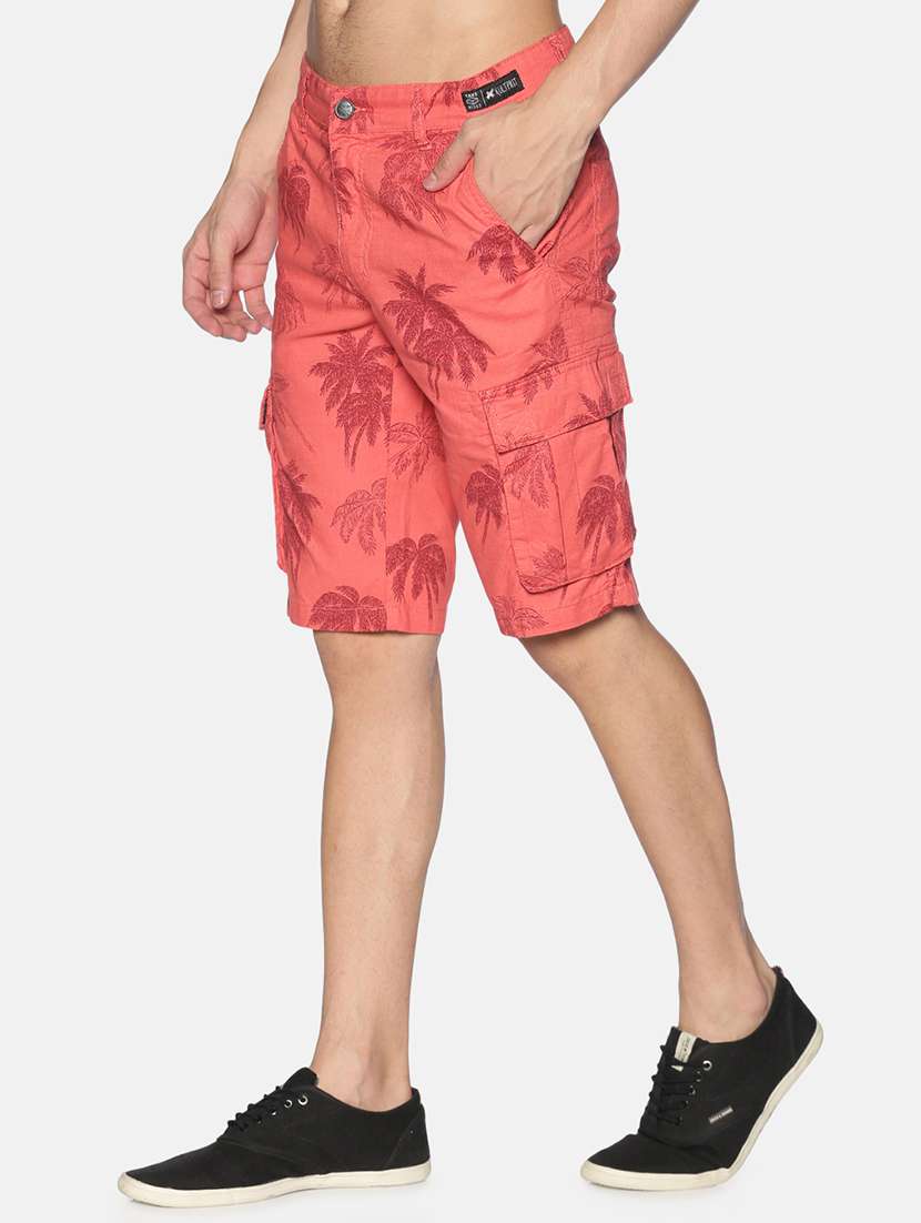 red printed bermuda shorts - 17765111 - Standard Image - 1