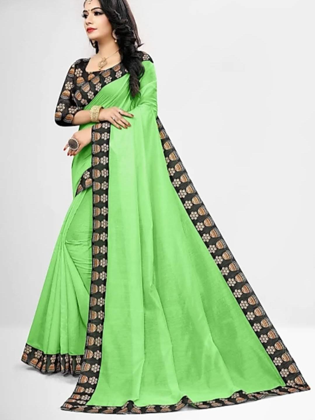 saree fabric: chanderi cotton blouse: separate  - 17765279 -  Standard Image - 1