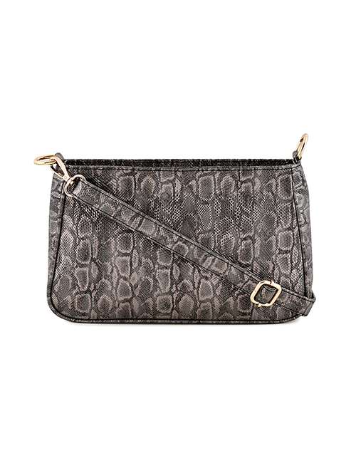 grey leatherette (pu) sling bag - 17765764 -  Standard Image - 0