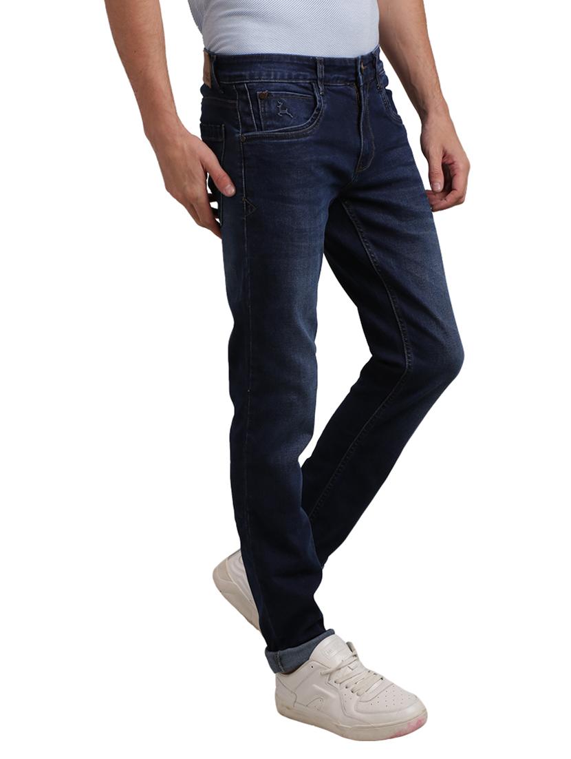 dark blue light washed denim jeans - 17766110 - Standard Image - 1
