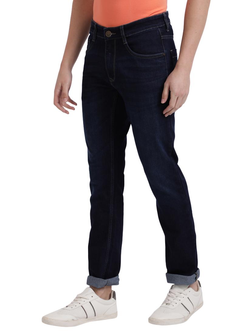 dark blue light washed denim jeans - 17766126 - Standard Image - 1