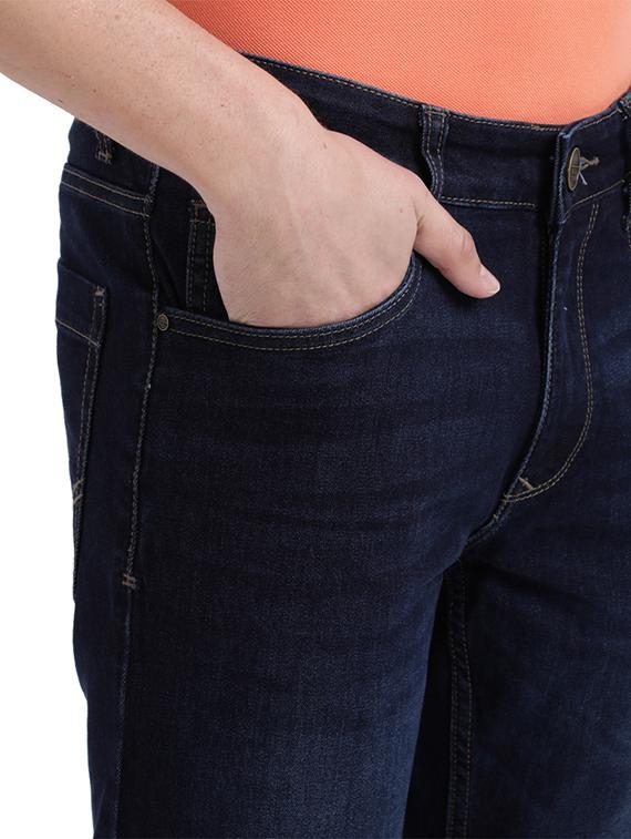 dark blue light washed denim jeans - 17766126 - Standard Image - 4
