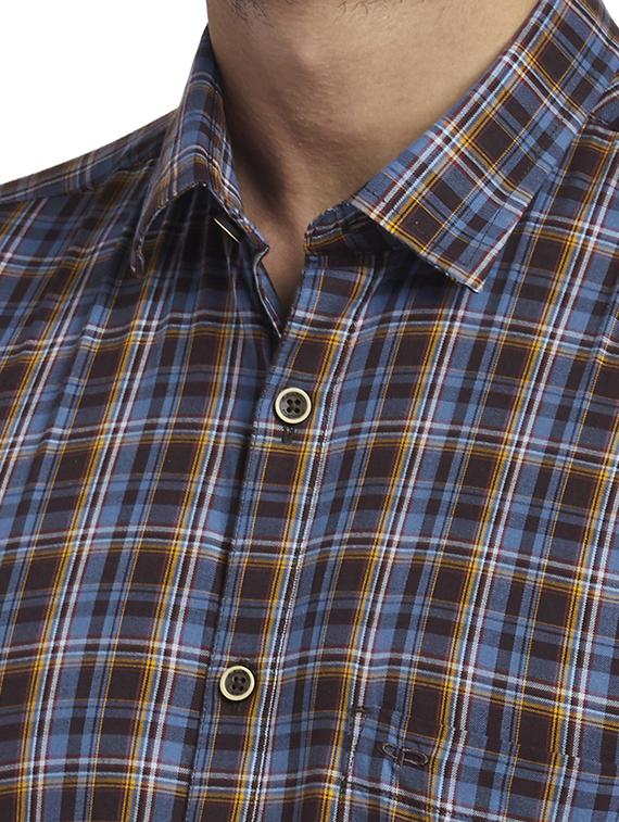 mens checks casual shirt - 17767121 - Standard Image - 4