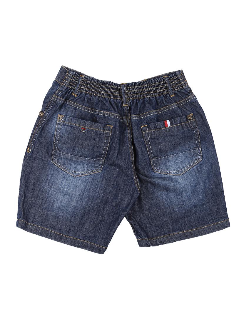 denim solid shorts - 17769133 - Standard Image - 1