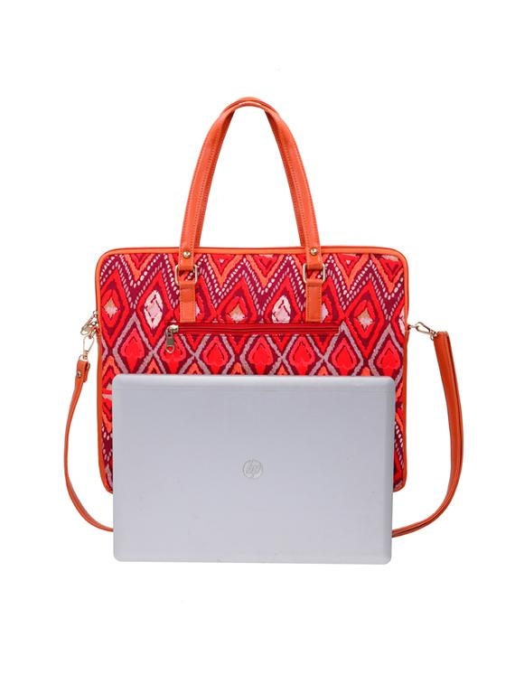 red polyester laptop bag - 17769217 - Standard Image - 1