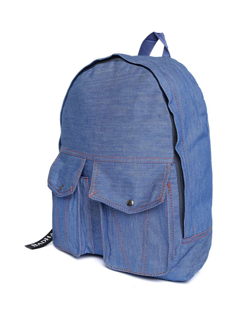 blue  polyester backpack - 17769873 -  Standard Image - 4