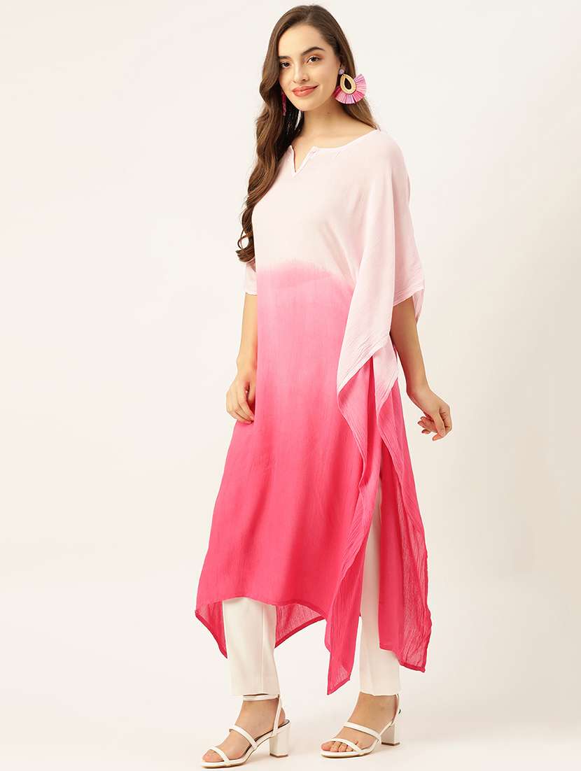 women's asymmetric kurta - 17770126 -  Standard Image - 1