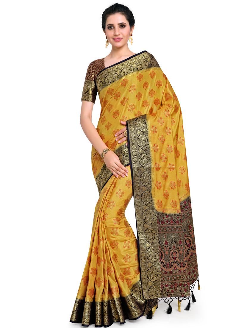 zari work kanjivaram saree with blouse - 17770707 - Standard Image - 1