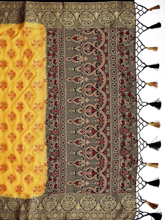 zari work kanjivaram saree with blouse - 17770707 - Standard Image - 4