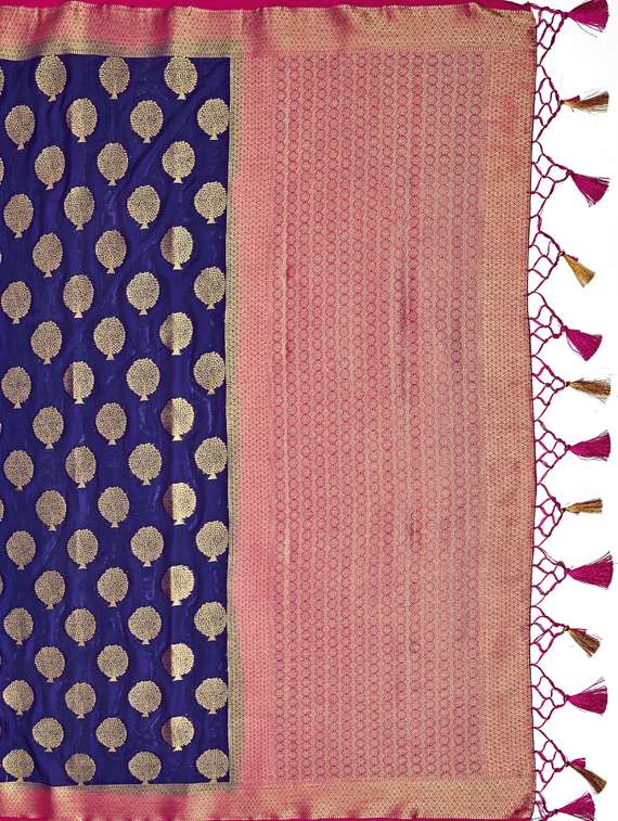 women's banarasi saree with blouse - 17770721 -  Standard Image - 4