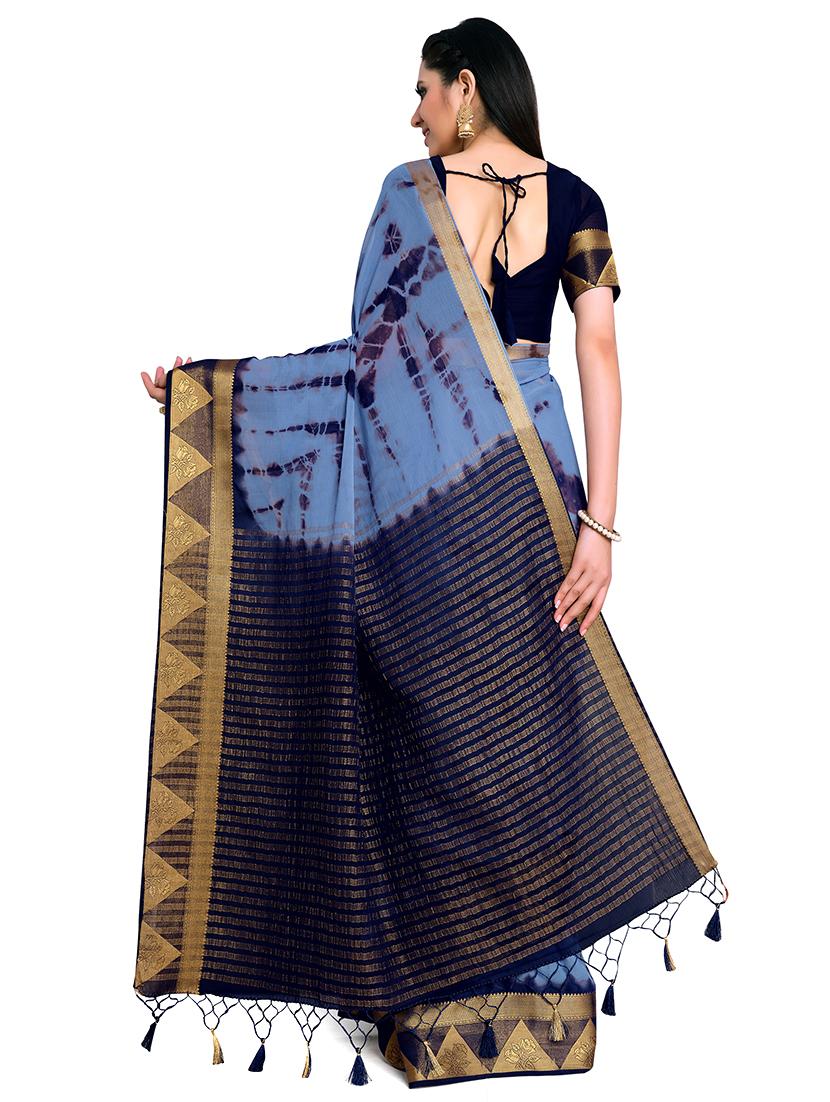 tie & dye banarasi saree with blouse - 17770744 -  Standard Image - 1