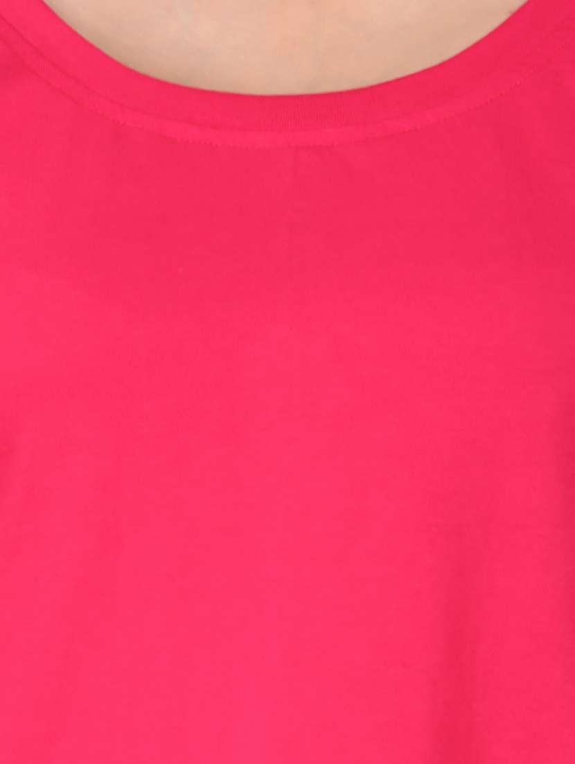 women's plain round neck t-shirt - 17771046 -  Standard Image - 4