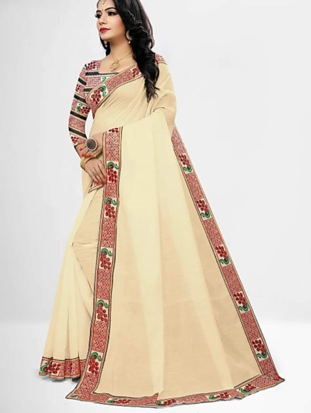 saree fabric : chanderi cotton - 17771188 - Standard Image - 1