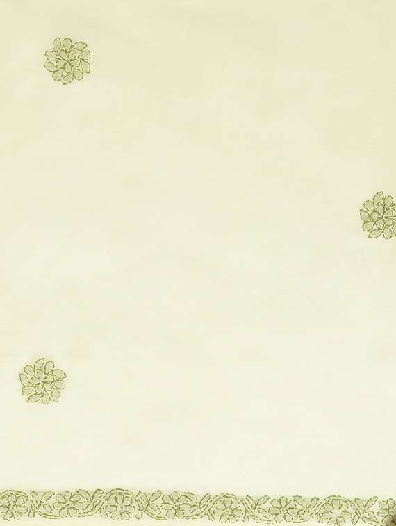 ada hand-embroidered lemon chikankari saree with blouse - 17772682 -  Standard Image - 4