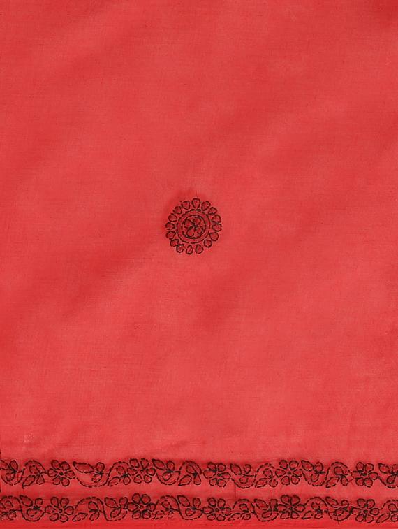 ada hand-embroidered red chikankari saree with blouse - 17772691 -  Standard Image - 4