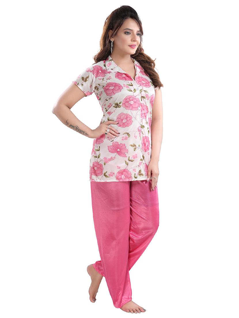 floral printed pajama nightwear set  - 17772727 -  Standard Image - 1