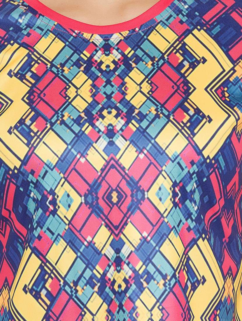 women's all over print round neck t-shirt - 17773228 - Standard Image - 4