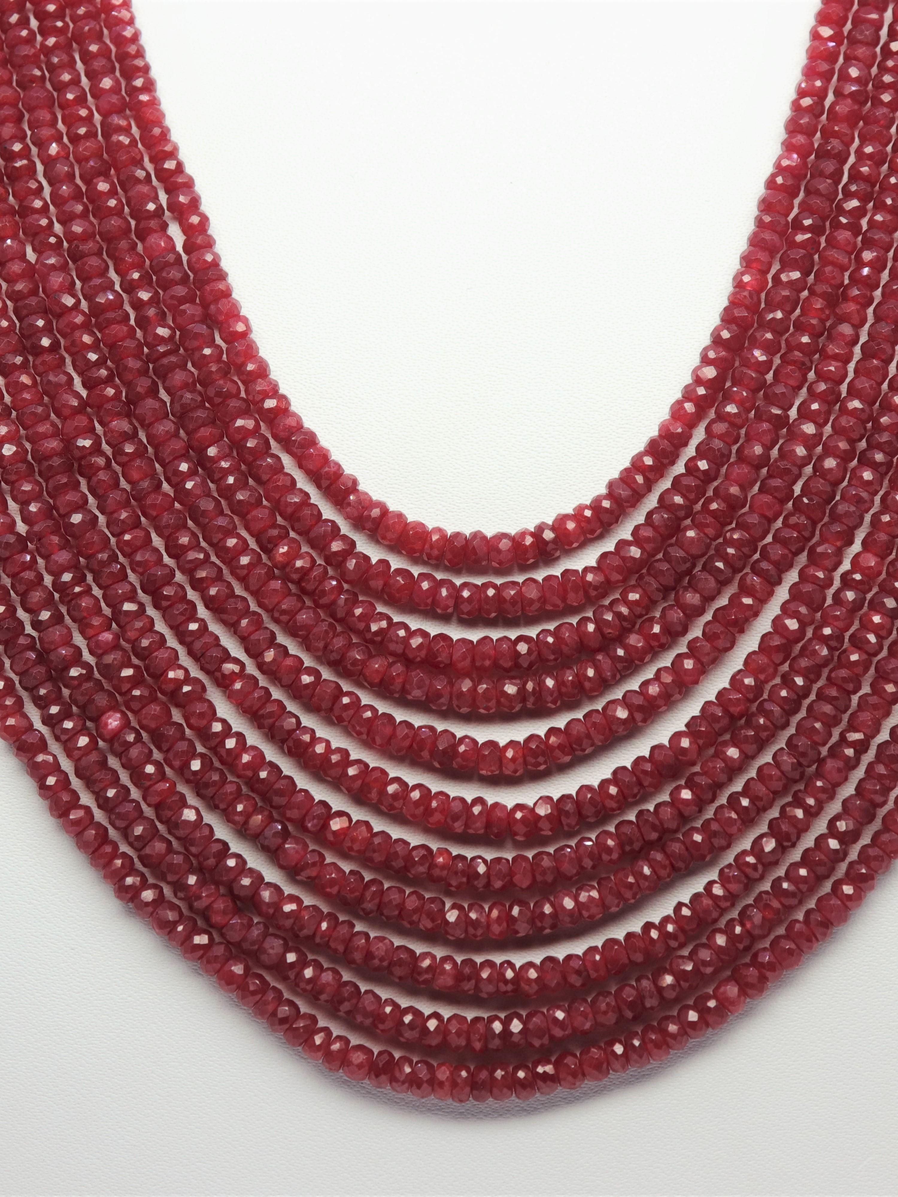 treated ruby precious beads line ,listinng - 17773666 - Standard Image - 1