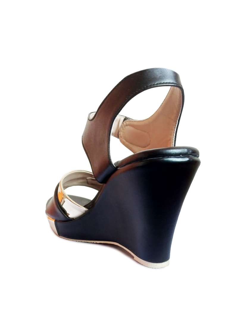 canvi women's pink classic wedge heeled sandal,premium faux leather casual sandals for girls… - 17774456 - Standard Image - 1