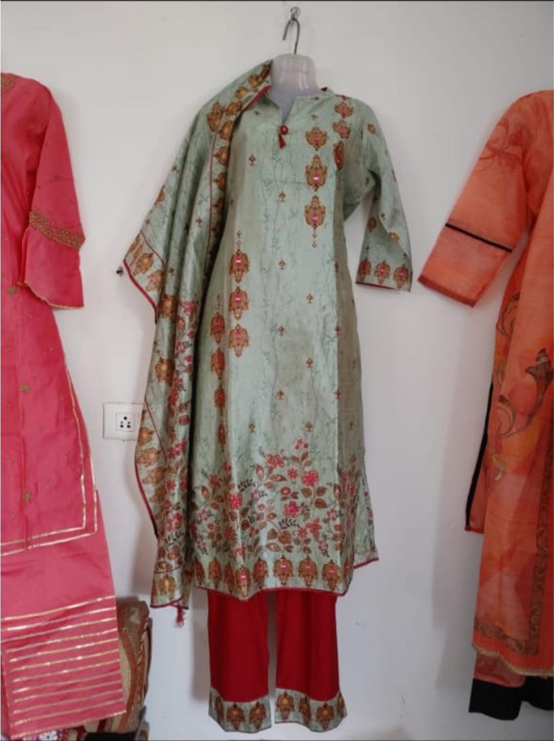 silver semistitched suit - 17774578 - Standard Image - 1