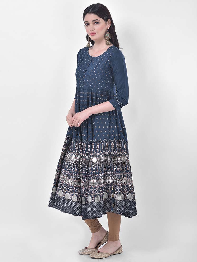 women's flared kurta - 17774652 -  Standard Image - 1