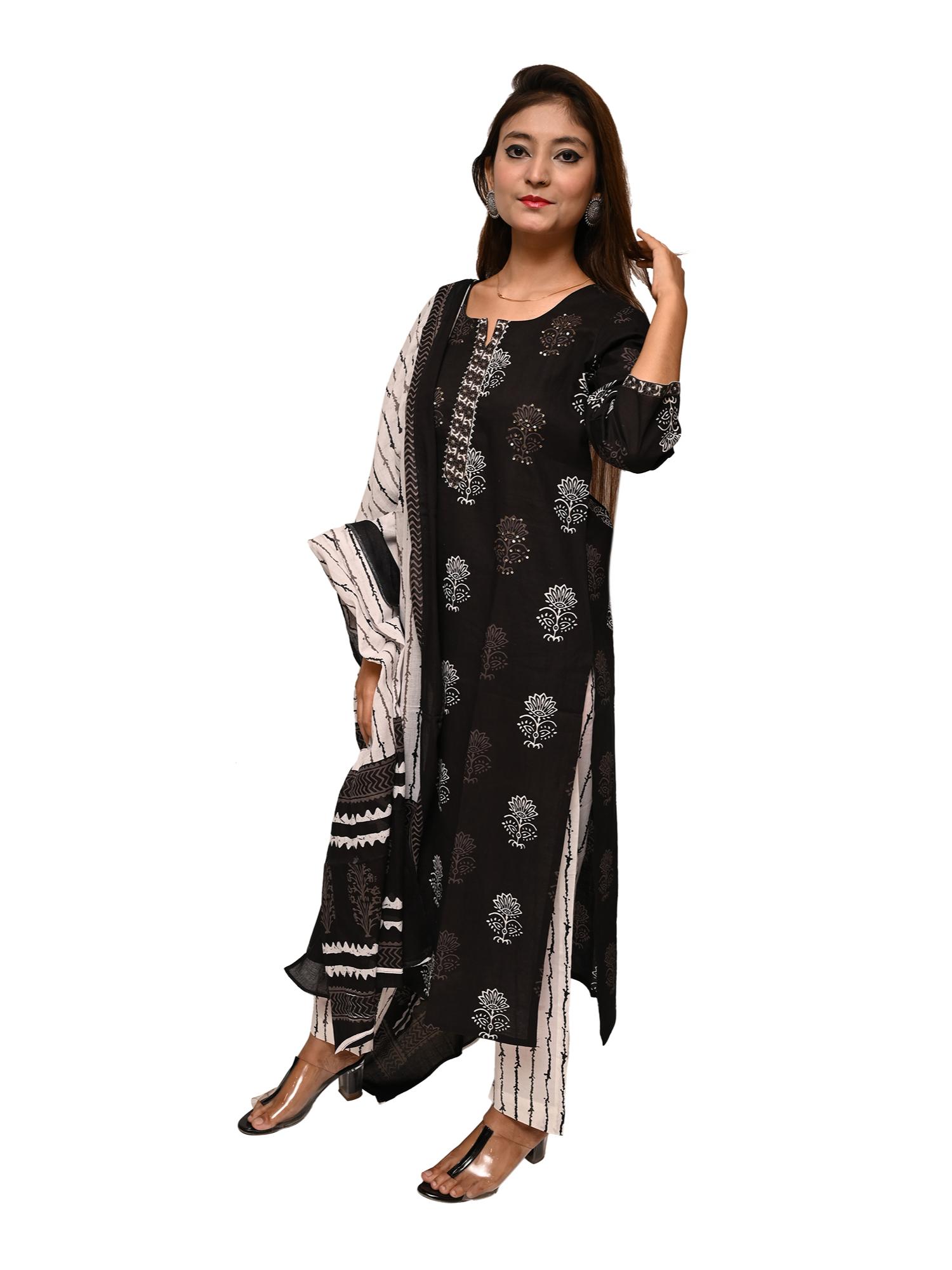 kurta pant dupatta set - 17775063 - Standard Image - 4