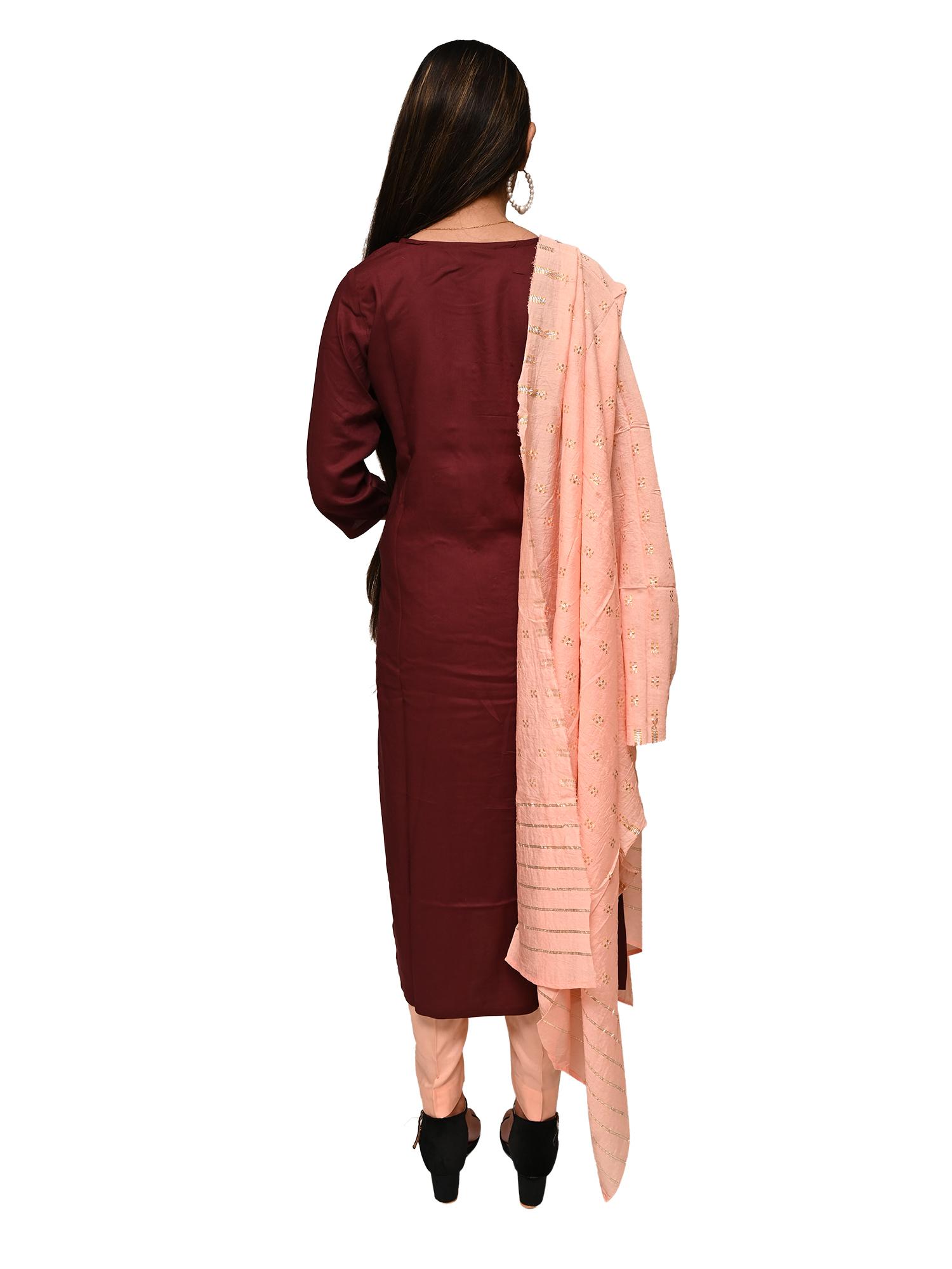 kurta pant dupatta set - 17775087 - Standard Image - 1
