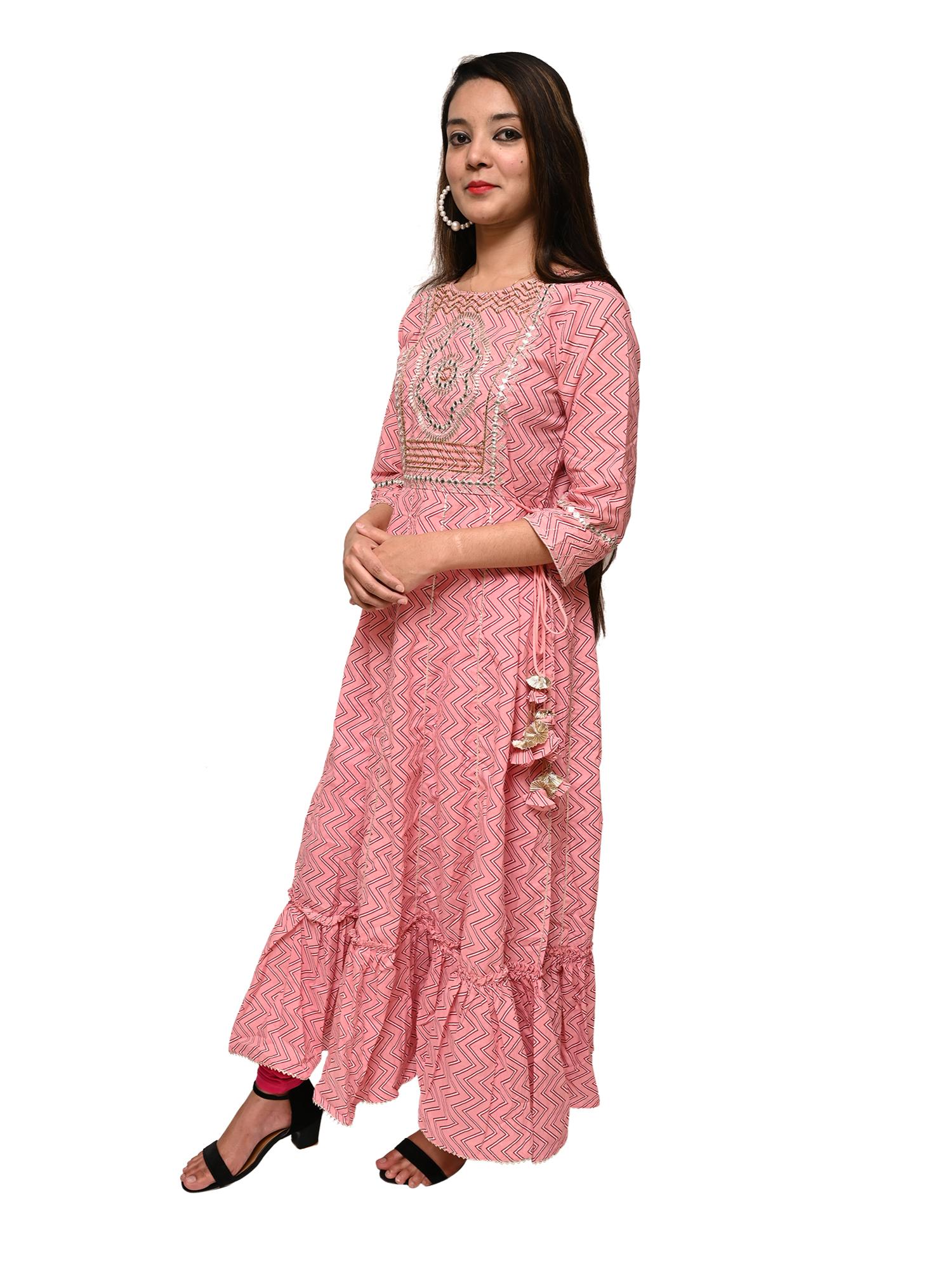 afsana flared kurtas multi color thread - 17775135 - Standard Image - 4