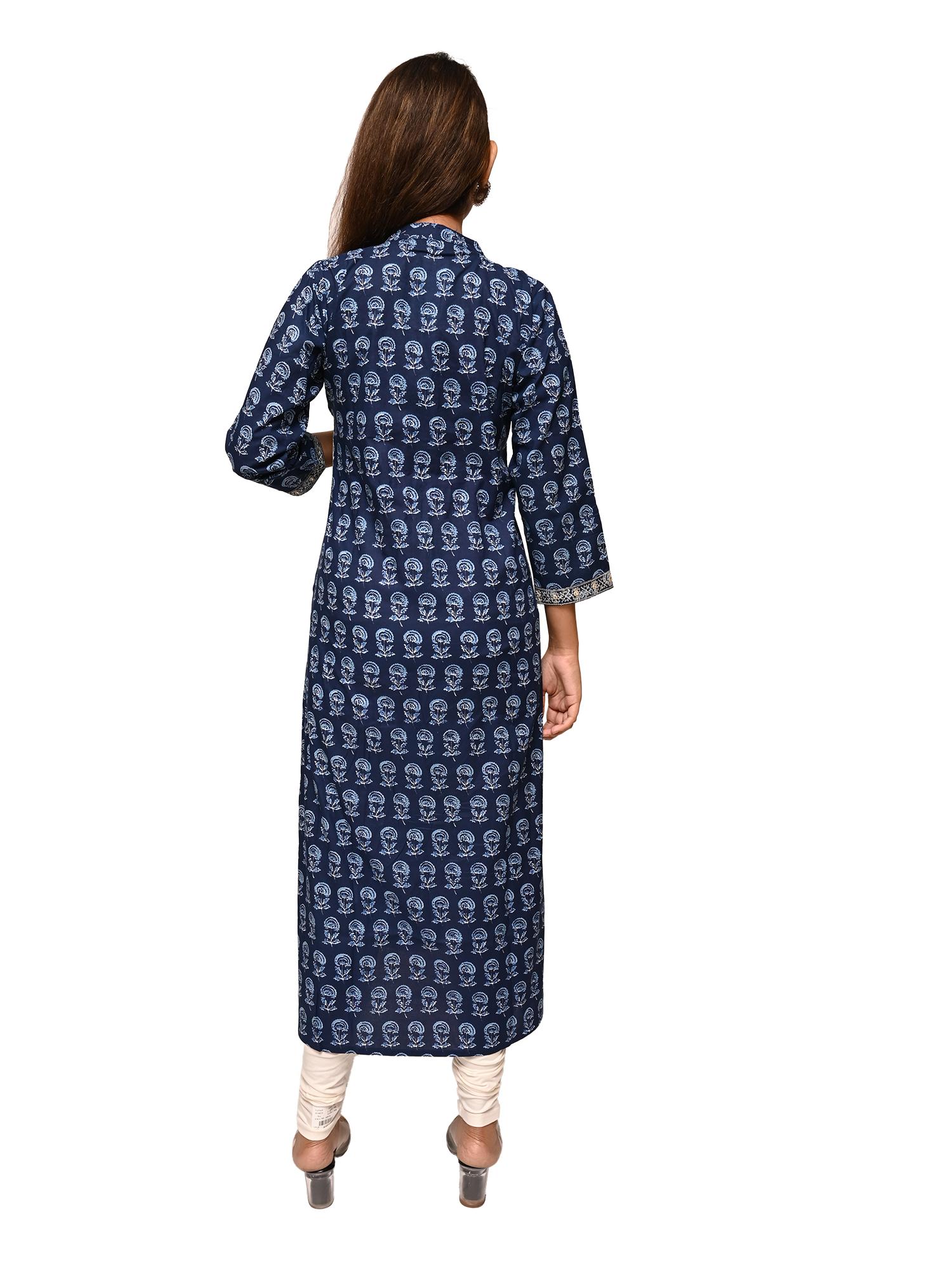 afsana flared kurta straight printed color - 17775142 - Standard Image - 1